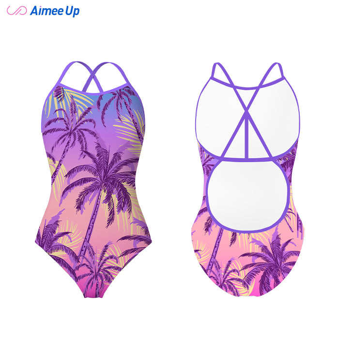 Coconut tree -Mary Red Purple