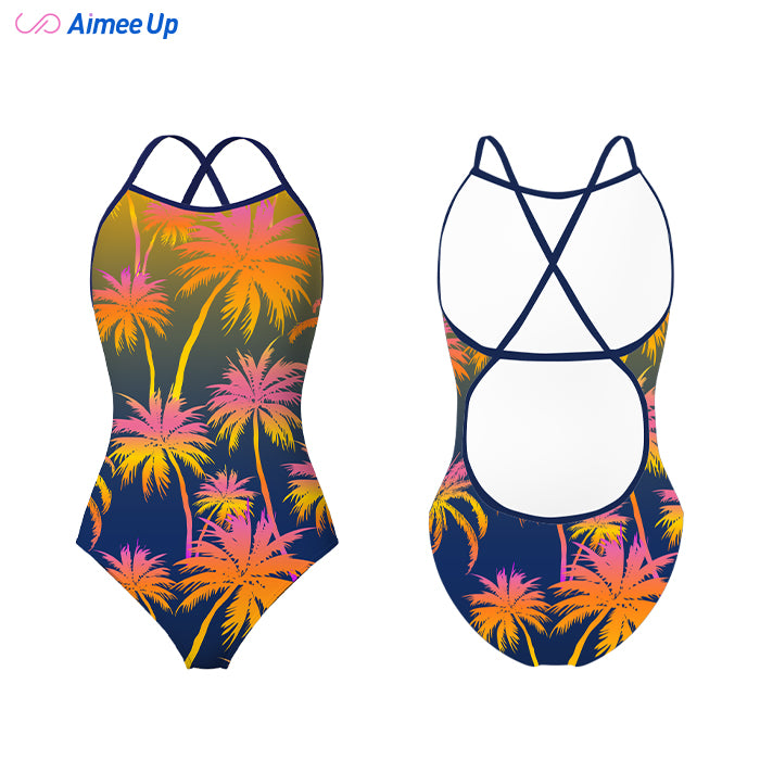 Children's training swimsuit-Coconut tree - 01