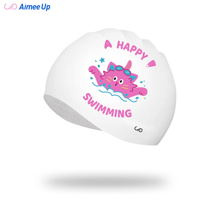 Swimming cap-Pink cat