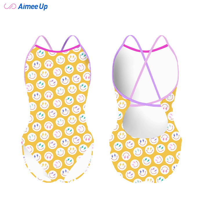 Children's training swimsuit-SMILING FACE-1