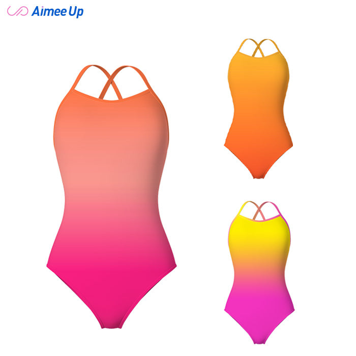 Gradient color swimsuit