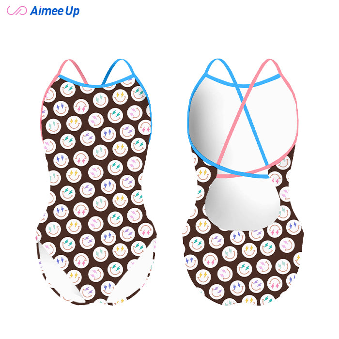 Children's training swimsuit-SMILING FACE-1