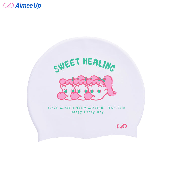 Swimming cap-Bubblegum Girl
