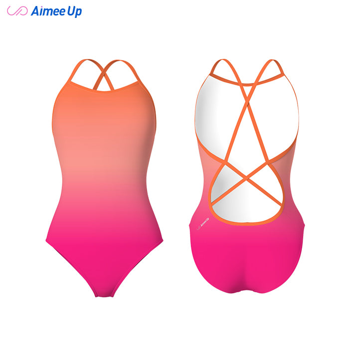 Gradient color swimsuit