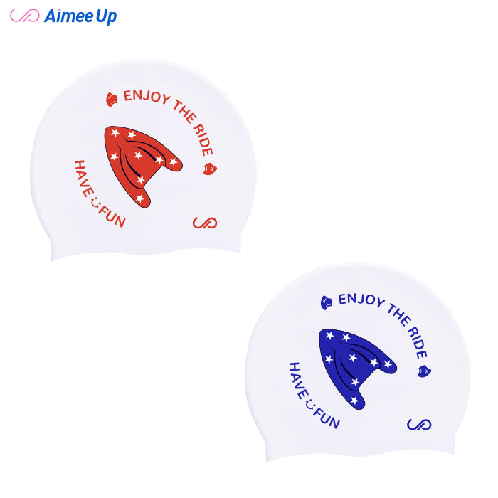 Swimming cap-Five-pointed star - floating board