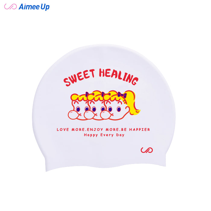Swimming cap-Bubblegum Girl