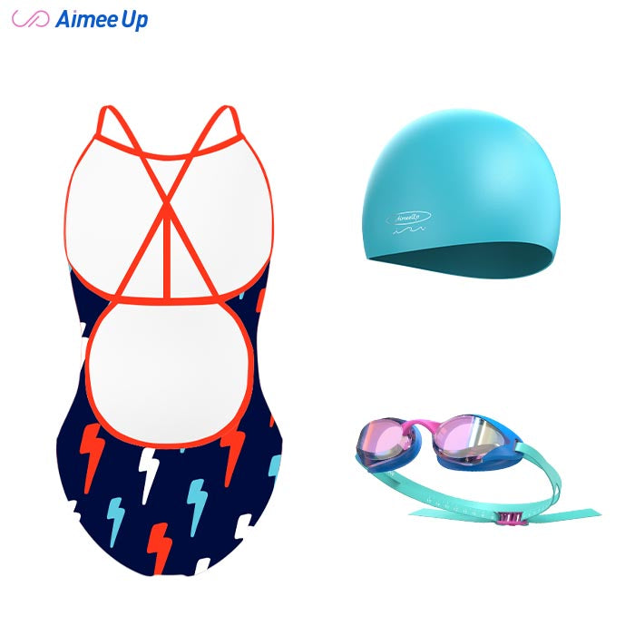 Children's training swimsuit-Lightning