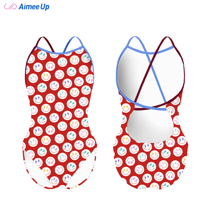 Children's training swimsuit-SMILING FACE-1