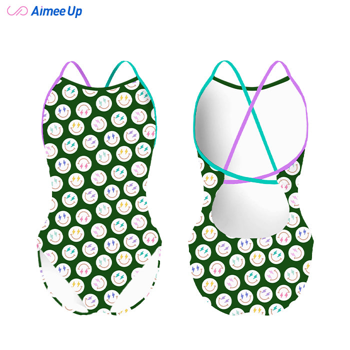 Children's training swimsuit-SMILING FACE-1