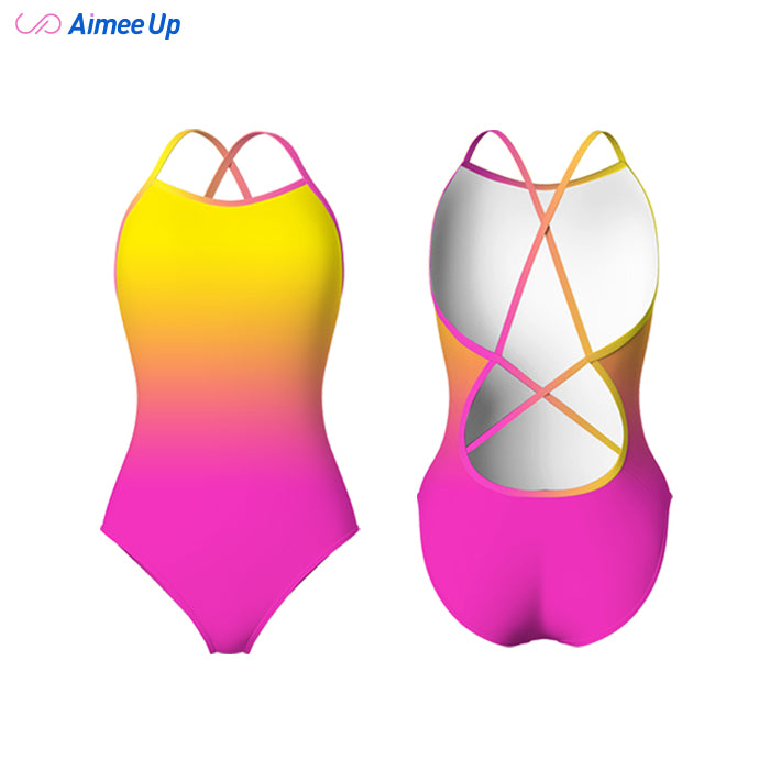 Gradient color swimsuit