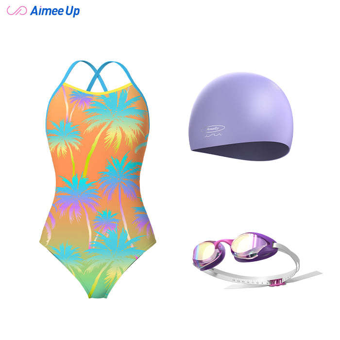 Coconut tree -Orange green