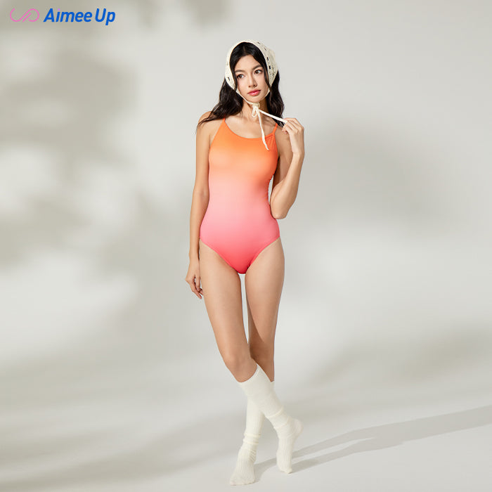 Gradient color swimsuit