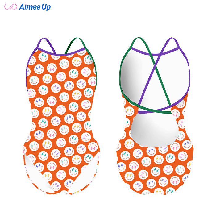 Children's training swimsuit-SMILING FACE-1