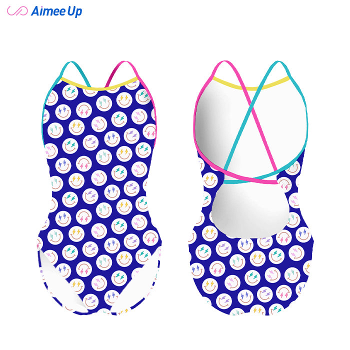 Children's training swimsuit-SMILING FACE-1