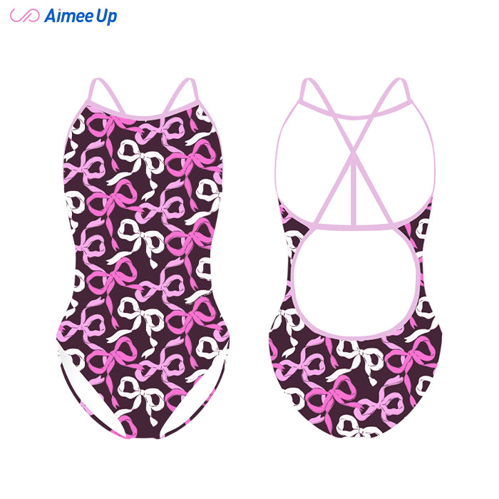 Children's training swimsuit-Bow swimsuit
