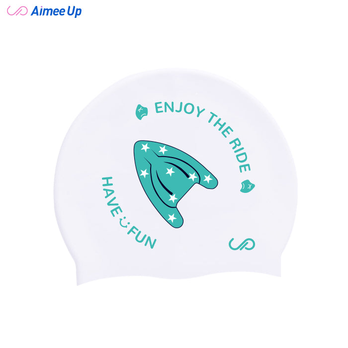 Swimming cap-Five-pointed star - floating board