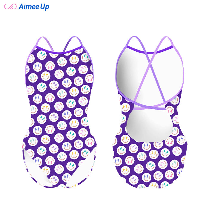 Children's training swimsuit-SMILING FACE-1
