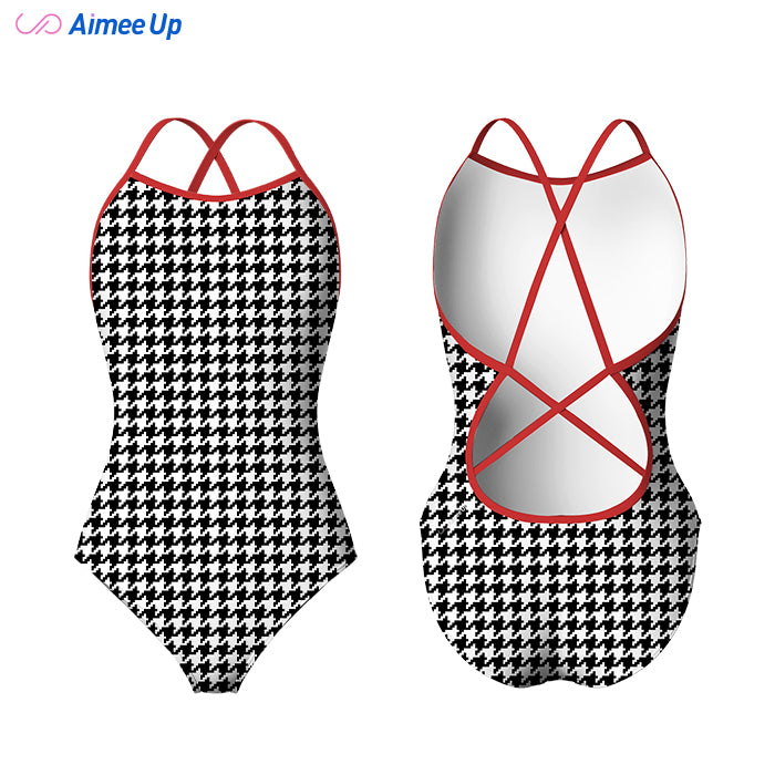 Children's training swimsuit-Houndstooth