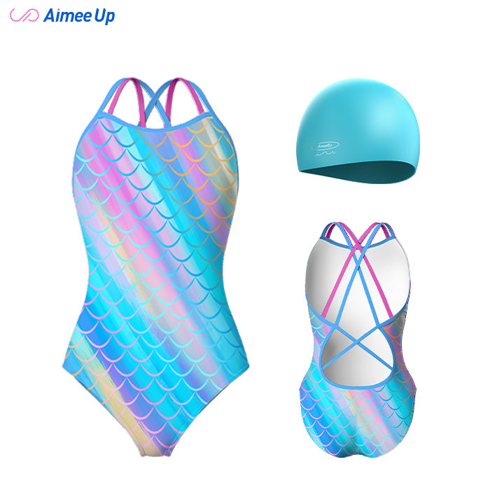 Children's training swimsuit-Mermaid 7