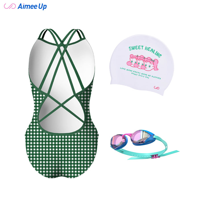 Swimming cap-Bubblegum Girl