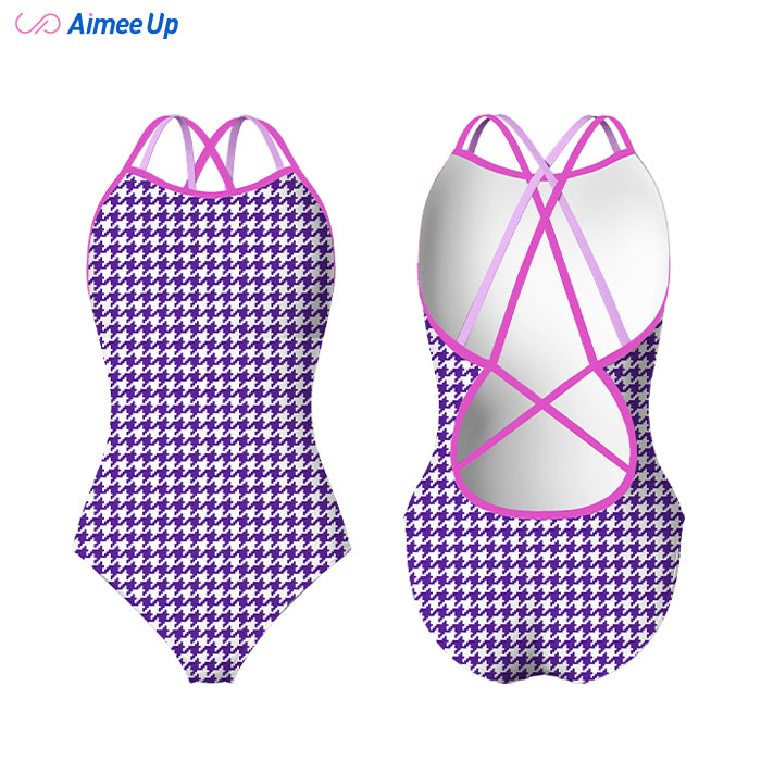Children's training swimsuit-Houndstooth 2