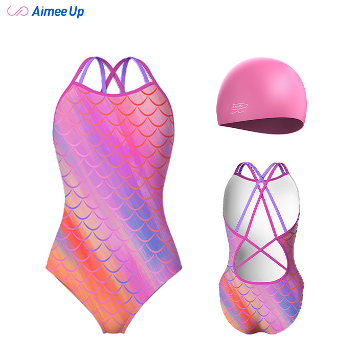 Children's training swimsuit-Mermaid 7