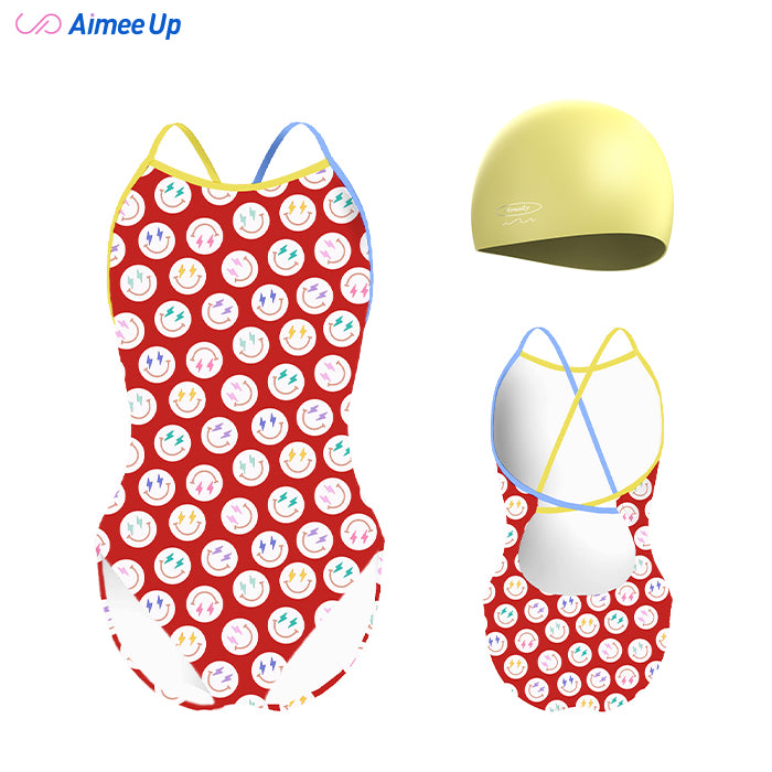 Children's training swimsuit-SMILING FACE-2