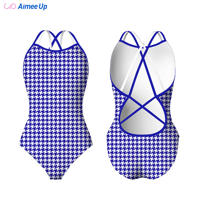 Children's training swimsuit-Houndstooth 2