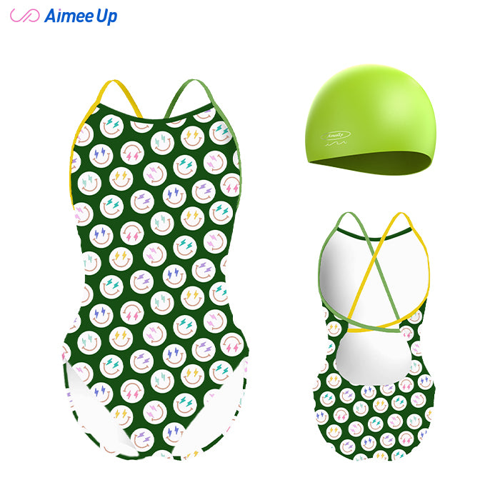 Children's training swimsuit-SMILING FACE-2