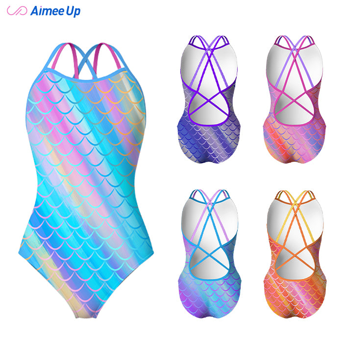 Children's training swimsuit-Mermaid 7